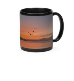 Sunset with Birds Mug